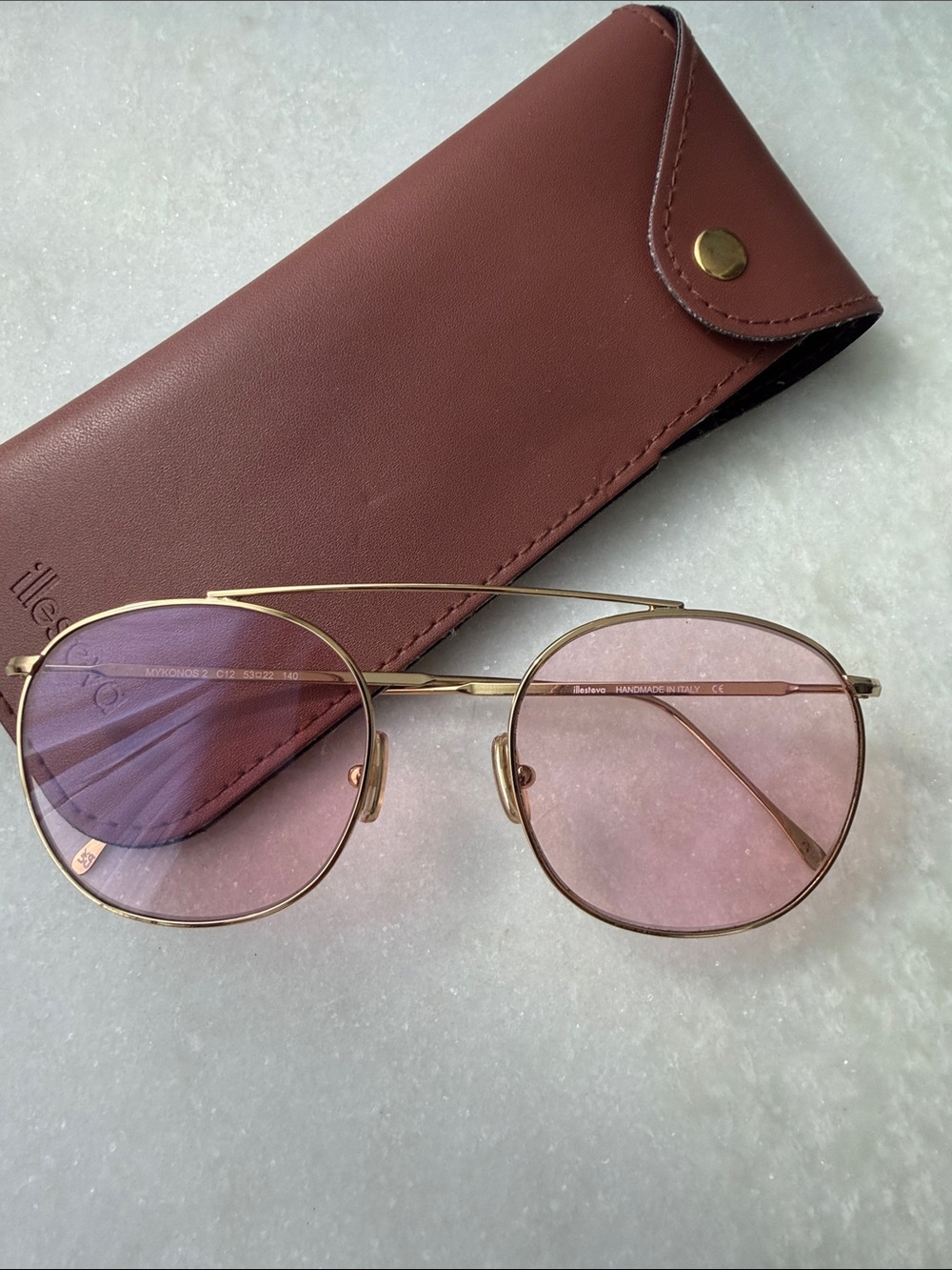 Illesteva Mykonos 2 Rose Gold sunnies